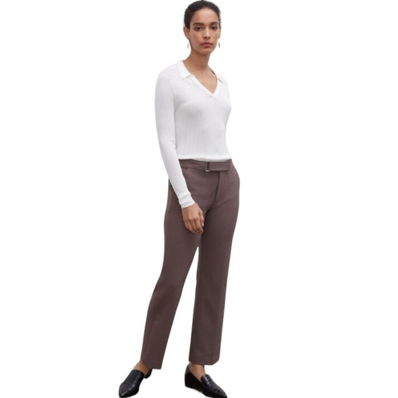 Club Monaco Pants - Club Monaco Bootcut Trouser in Taupe Grey